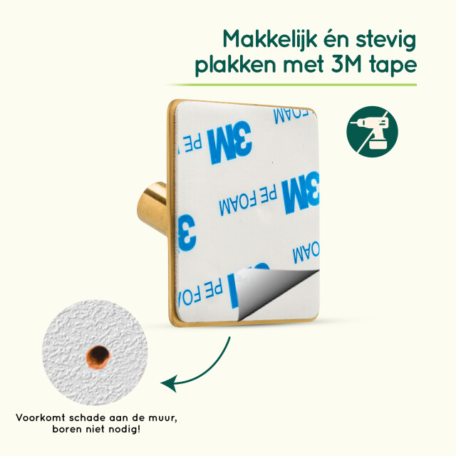 Xivada Handdoekhaak paza rvs 3m tape - set van 2 3193567 large
