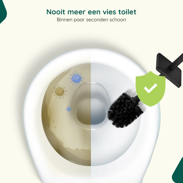 Xivada Toiletborsterhouder cira vierkant boren rvs - 3193619 large