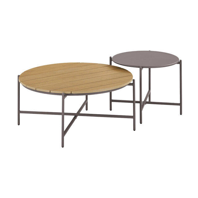 Artichok Mischa tuin loungeset naturel 5delig tweezitsbank, twee fauteuils, twee 3196883 large