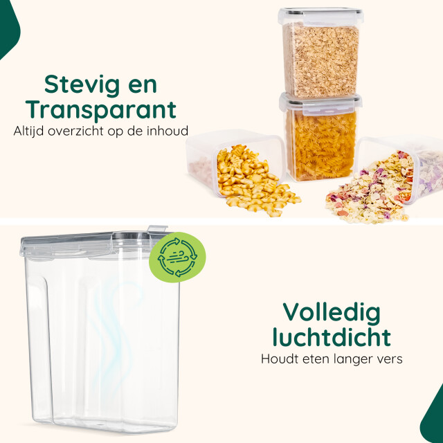 Xivada Voorraadpot ella 2,5l 192 stickers - 4 stuks 3193598 large