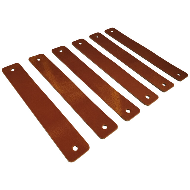 Xivada Leren handgreep juqa boren leer cognac set van 6 3196031 large
