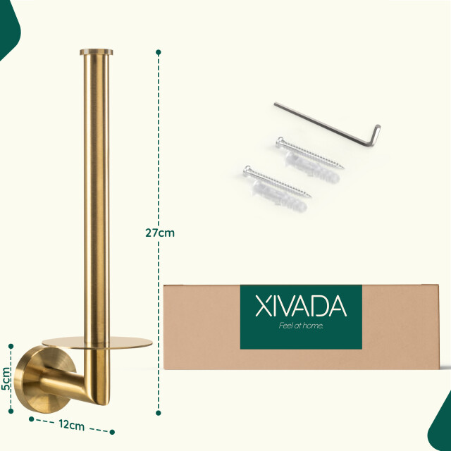 Xivada Reserverolhouder banci boren voor 2 wc rollen - 3195471 large
