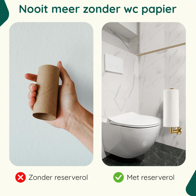 Xivada Reserverolhouder banci boren voor 2 wc rollen - 3195471 large
