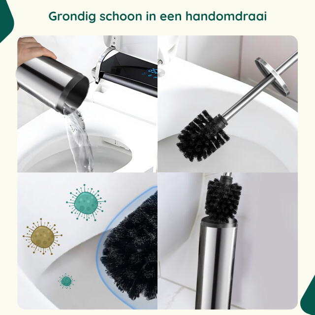 Xivada Toiletborstelhouder jara vrijstaand rvs - 3193612 large