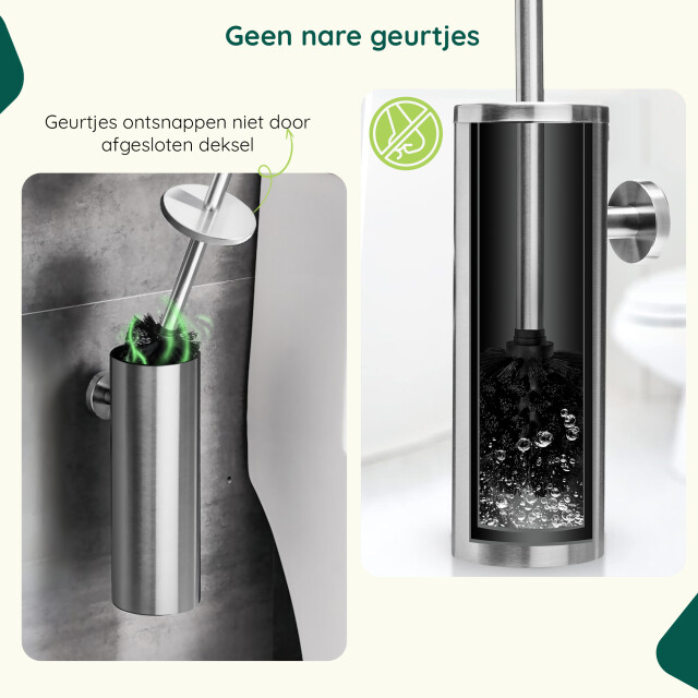 Xivada Toiletborstel mura met houder boren rvs - 3193611 large