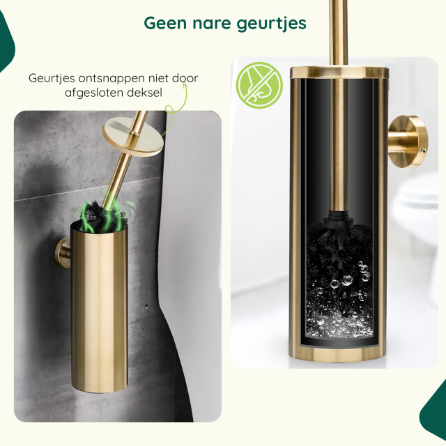 Xivada Toiletborstel mura met houder boren rvs - 3193614 large