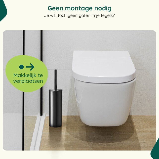 Xivada Toiletborstelhouder jara vrijstaand rvs - 3193613 large