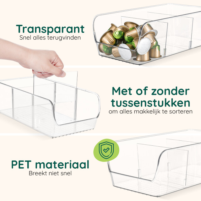 Xivada Keukenkast organizers rona met dividers pet set van 3 3195455 large