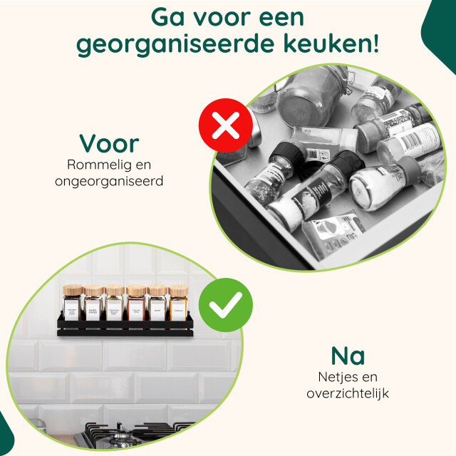 Xivada Kruidenrek toma ophangbaar voor 24 potjes - 4 laags 3193616 large