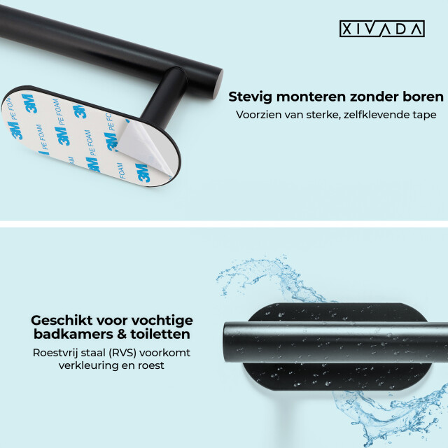 Xivada Toiletrolhouder nino rvs zelfklevend - 3193571 large