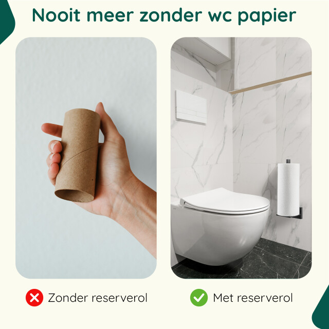 Xivada Reserverolhouder auro voor 2 wc rollen hangend - 3195474 large