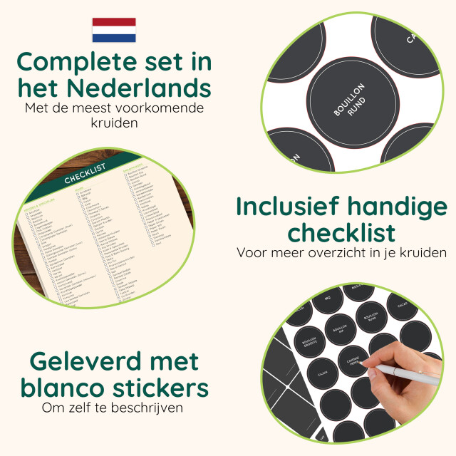 Xivada Stickers kruidenpotjes kruiden labels nederlands - 3195777 large