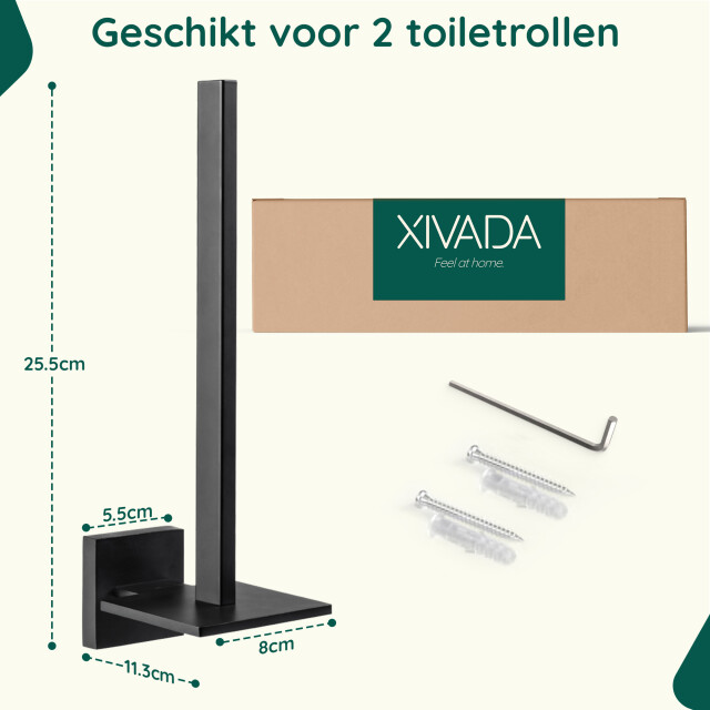 Xivada Reserverolhouder auro voor 2 wc rollen hangend - 3195474 large