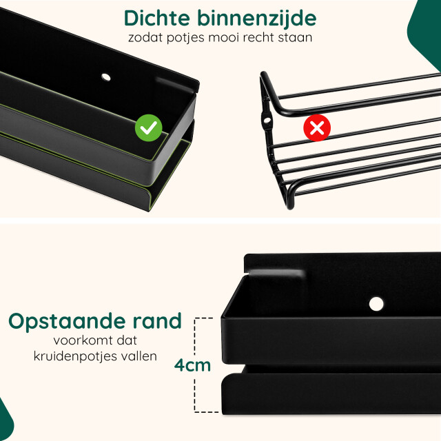 Xivada Kruidenrek toma ophangbaar voor 24 potjes - 4 laags 3193616 large