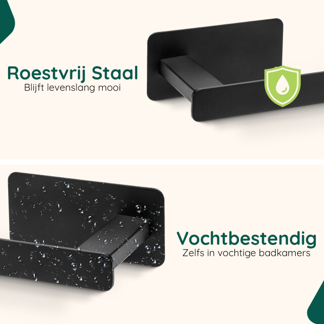 Xivada Wc rolhouder nova zelfklevend rvs plakstrip - 3193573 large