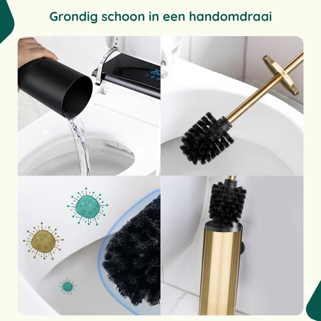 Xivada Toiletborstel mura met houder boren rvs - 3193614 large