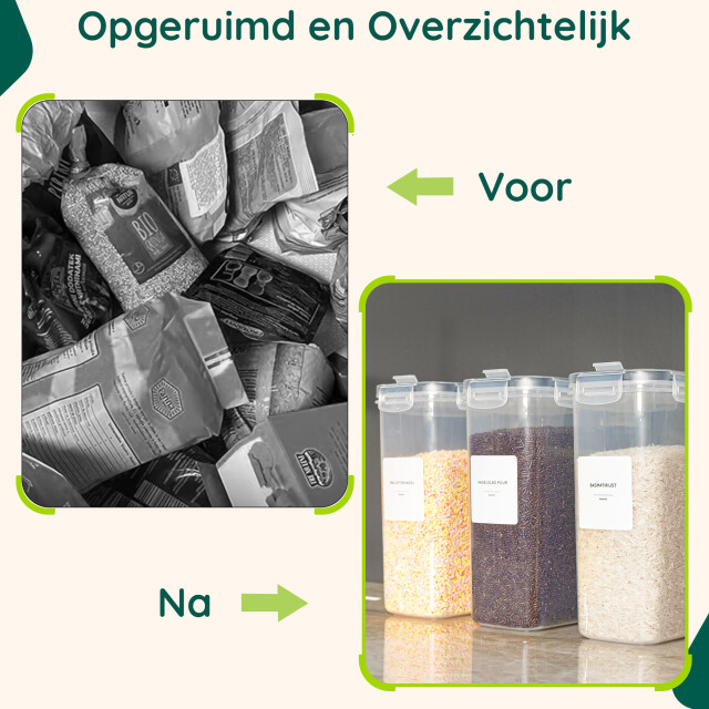 Xivada Voorraadpot ella 2,5l 192 stickers - 4 stuks 3193598 large