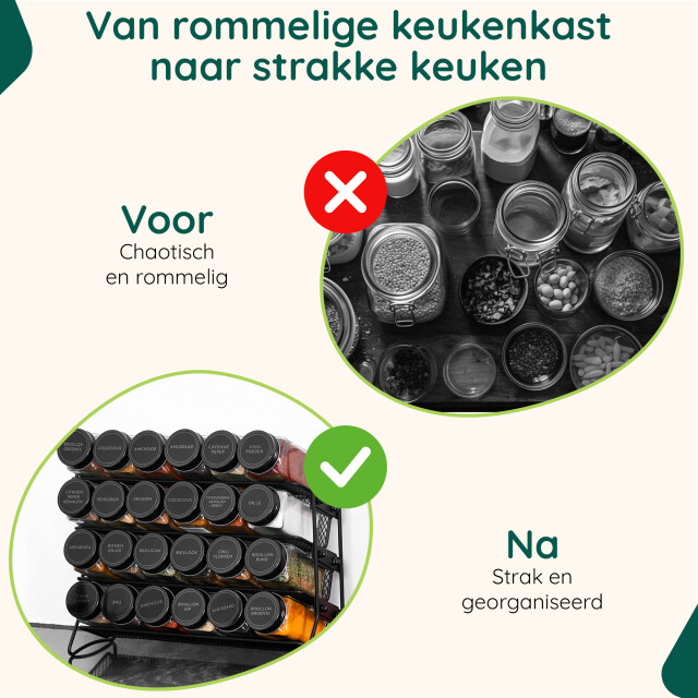 Xivada Kruidenrekje paco voor 24 potjes metaal 4 laags - 3193596 large