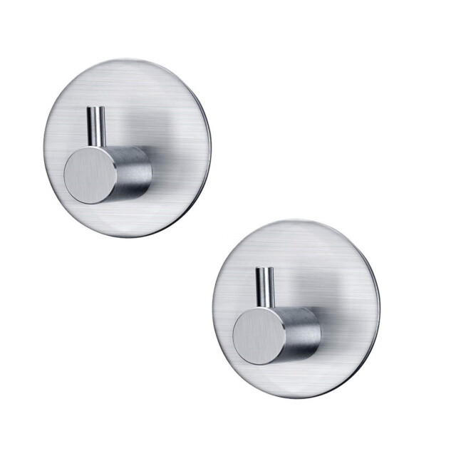Xivada Handdoekhaakjes roma zelfklevend rvs - set van 2 3193555 large