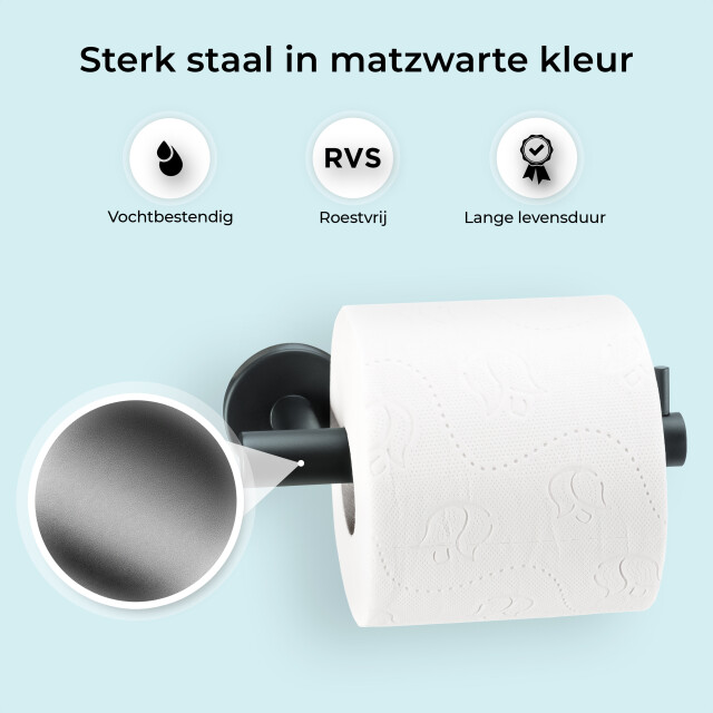 Xivada Toiletrolhouder juna zelfklevend rvs - 3193579 large