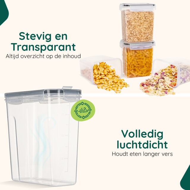 Xivada Voorraadpotten ella 4l 192 stickers - 4 stuks 3193597 large