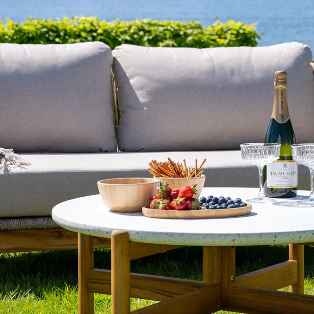 Artichok Teresa houten tuin loungeset 4delig 2 fauteuils, tweezitsbank en een 3196882 large