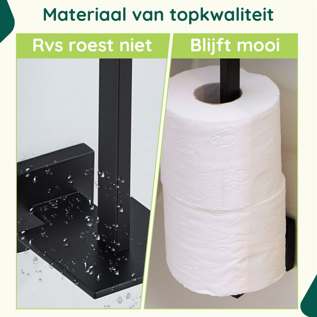 Xivada Reserverolhouder auro voor 2 wc rollen hangend - 3195474 large