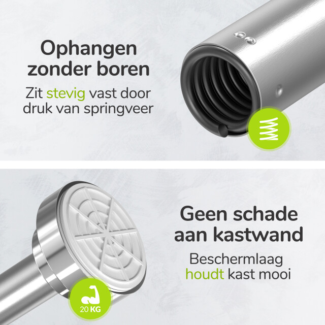 Xivada Kledingstang vigo zonder boren verstelbaar - 3193600 large