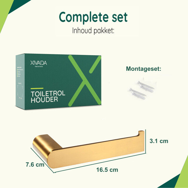 Xivada Toiletrolhouder eros boren rvs - 3193595 large