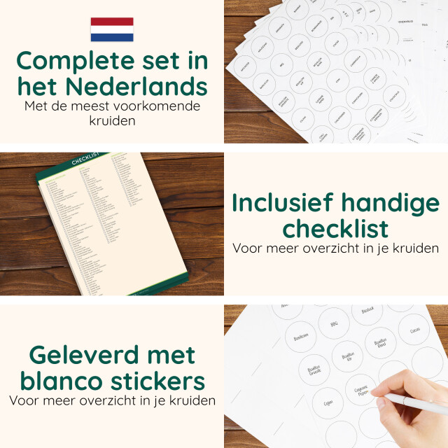Xivada Stickers kruidenpotjes kruiden labels nederlands - 3195776 large
