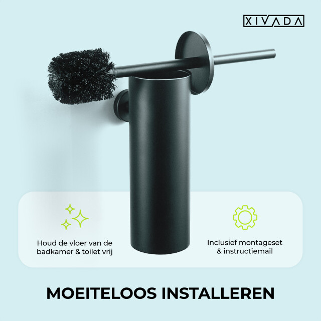 Xivada Toiletborstel mura met houder boren rvs - 3193639 large