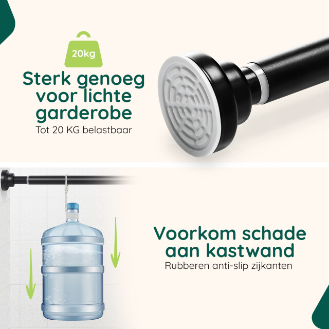 Xivada Kledingstang vigo zonder boren verstelbaar - 3193604 large