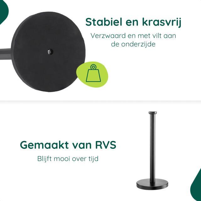 Xivada Reserverolhouder lotis vrijstaand voor 3 wc rollen - 3195464 large