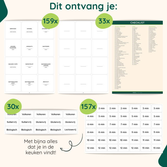 Xivada Keukenlabels kruiden labels nederlands - 3195779 large