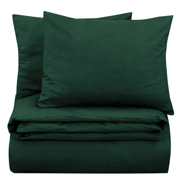 DoubleDry Dekbedovertrek 100% natuurlijk katoen eenpersoons 140x200/220 cm + 1 3013224 large
