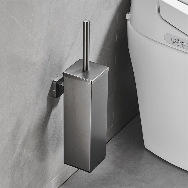 Xivada Toiletborsterhouder cira vierkant boren rvs zilver 3193620 large