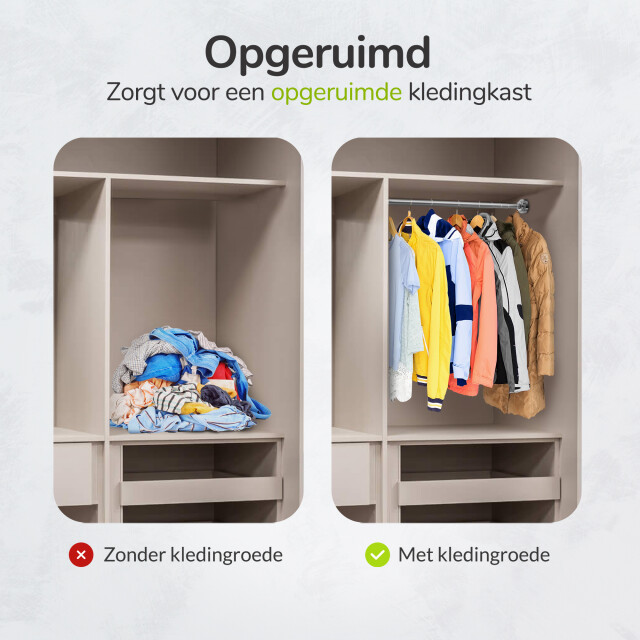 Xivada Kledingstang vigo zonder boren verstelbaar - 3193600 large