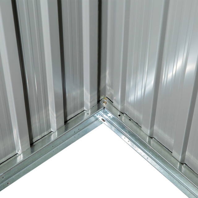 4goodz Outsunny stalen tuinkast balkonkast 84x142x189 cm grijs 3196563 large