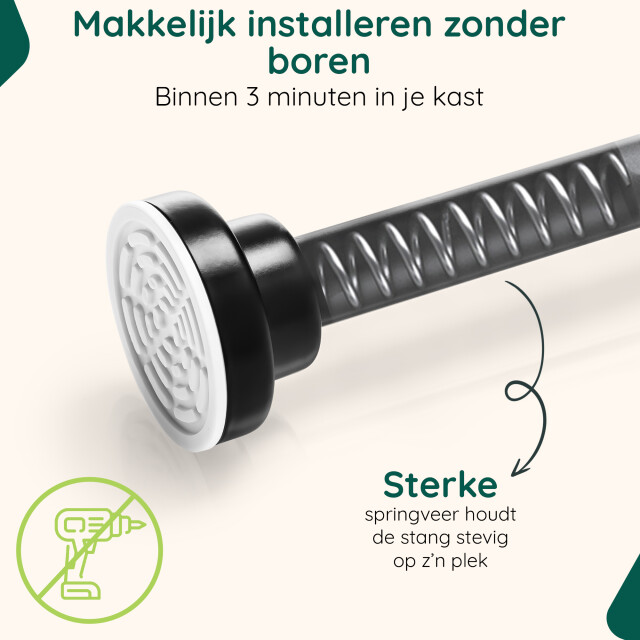 Xivada Kledingstang vigo zonder boren verstelbaar - 3193604 large