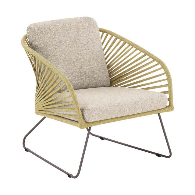 Artichok Mischa tuin loungeset naturel 5delig tweezitsbank, twee fauteuils, twee 3196883 large