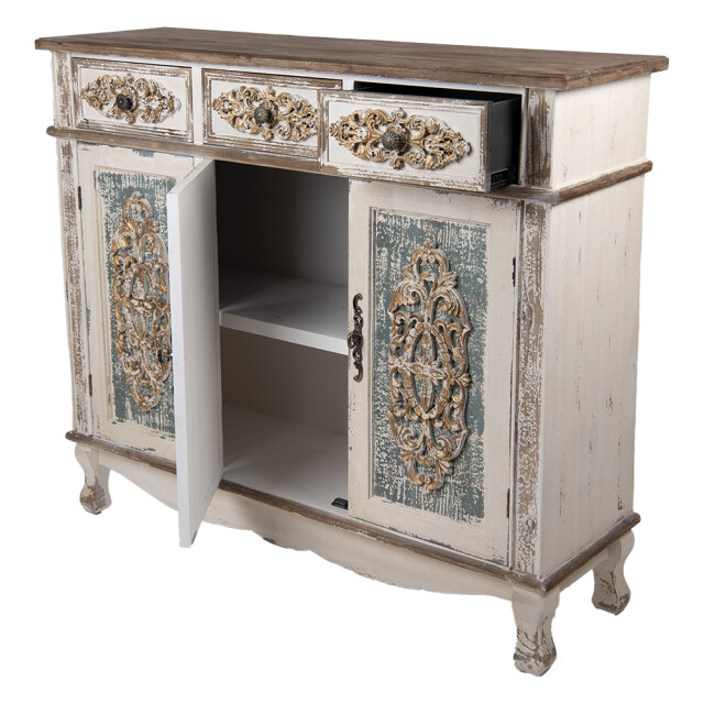 Clayre & Eef Dressoir 126x40x112 cm bruin hout 3196860 large