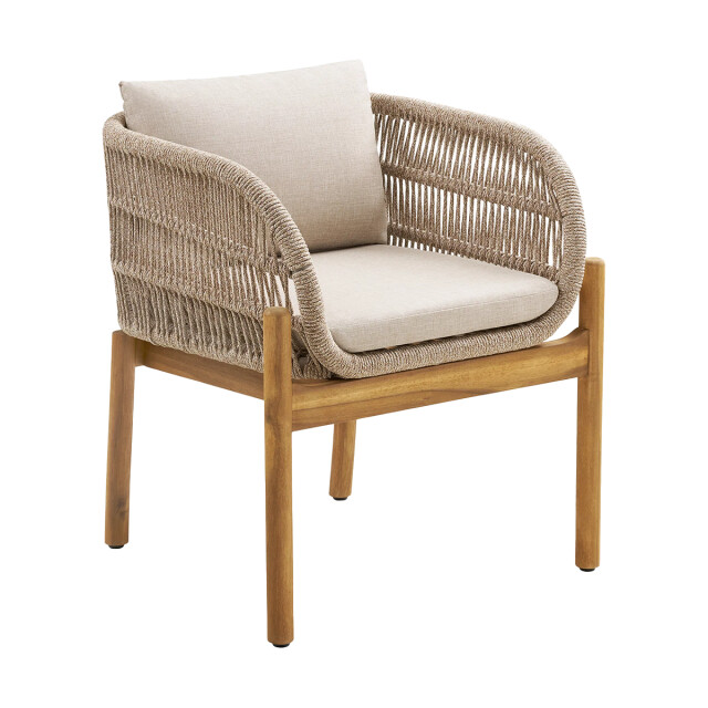 Artichok Teresa houten tuinset 5delig vier stoelen en een eettafel met 3196881 large