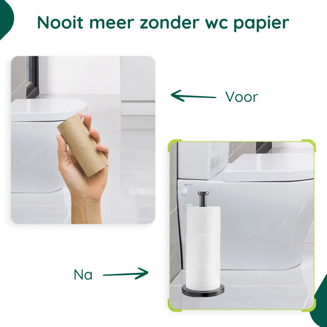 Xivada Reserverolhouder lotis vrijstaand voor 3 wc rollen - 3195464 large