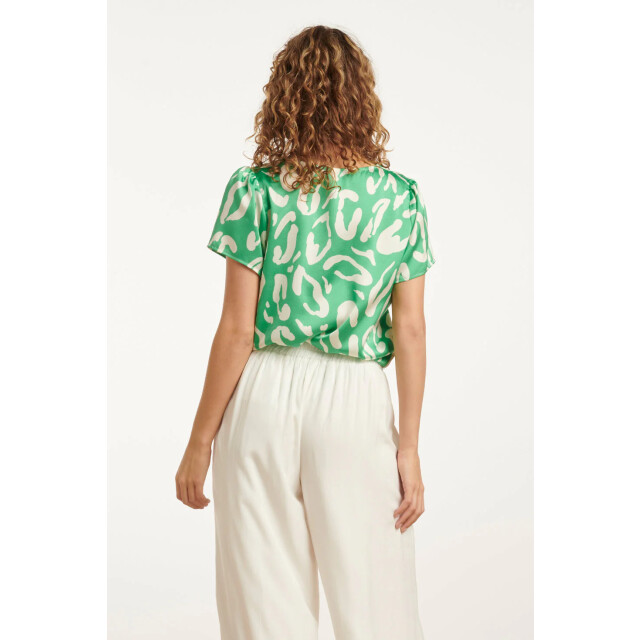 Smashed Lemon 25083 satin top met te animal print | 25083-530-000 large