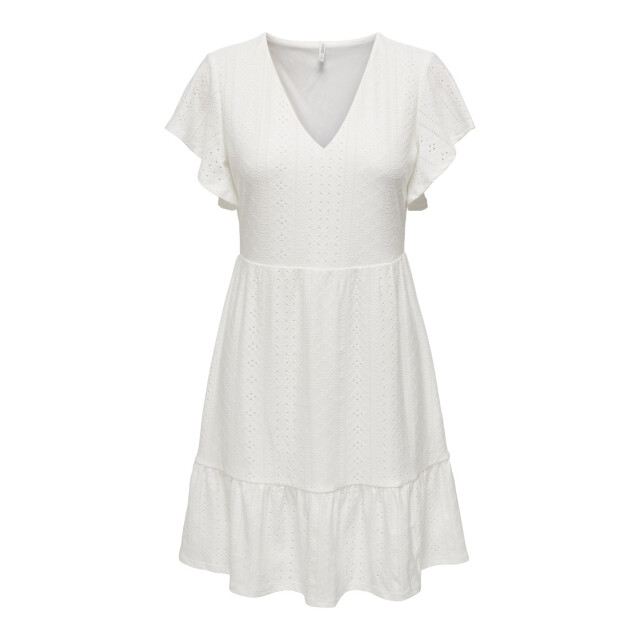Only Onlsandra ss v-neck dress jrs off-white 4409.02.0044 large