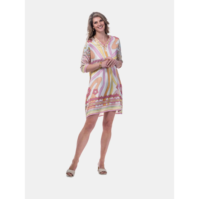 Mucho Gusto ® jurk genova paisley paradise patchwork MUCHO GUSTO® Jurk Genova Paisley Paradise Patchwork large