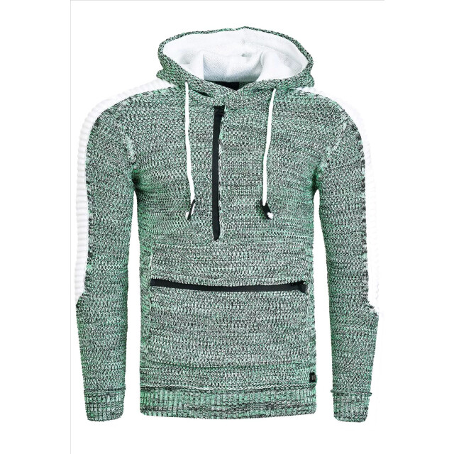 Rusty Neal Rustyneal heren hoodie trui wit modernfit capuchon 13342GRN-1 large