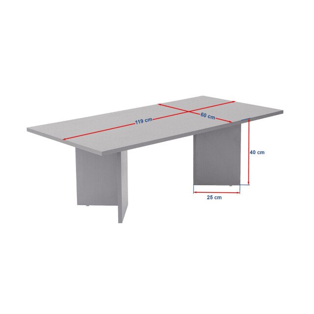 CaliCosy Salontafel met rechthoekig blad l119 cm sabin 3196924 large