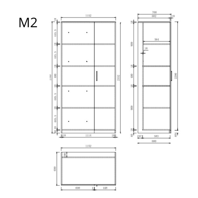 Wasophoogte Wasmachine kast module m2 – pure 3193322 large