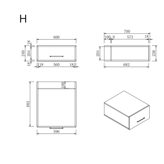 Wasophoogte Wasmachine kast module h – pure 3187979 large